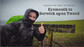 The final stretch. Berwickshire coastal path, over the English border to Berwick upon Tweed.