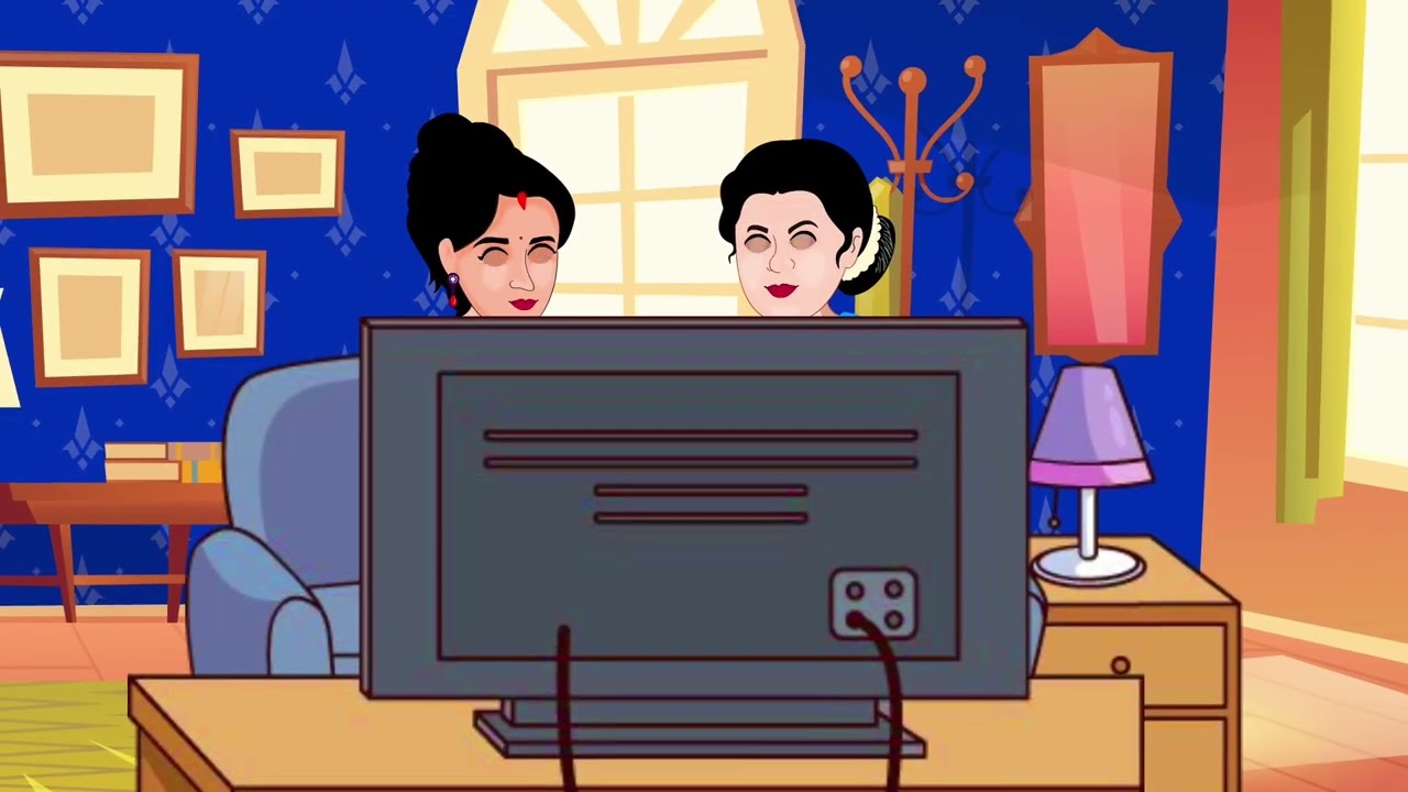 नयी नवेली बहु से ज्यादा सुंदर उसकी सास । Hindi Cartoon Stories । Jugnu Moral Stories 