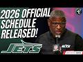 BREAKING: New York Jets 2026 Schedule Officially Revealed!