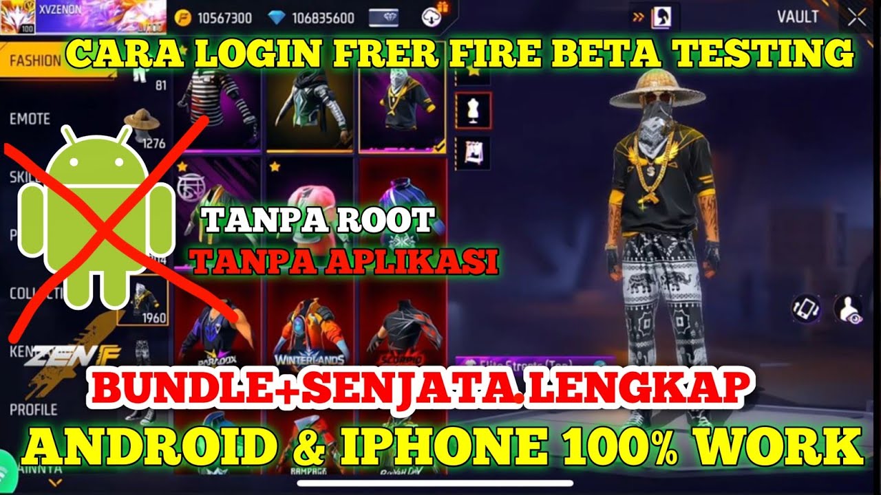 CARA INSTAL FF BETA TESTING DI HP ANDROID & IPHONE TANPA ROOT TERBARU SETELAH UPDATE !!