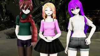 【MMD x Let's Split Up】Doki Doki Forever - Di & Klied & Keri