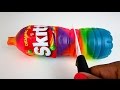 How to Make Jelly DIY - Rainbow Skittles Soda Bottle Jelly Dessert Easy DIY Gummy Jello!