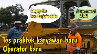 P2h dan praktek kerja,operator Dozer 85 komatsu