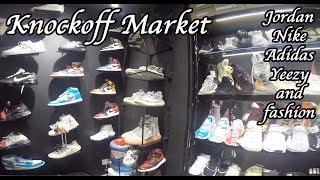 The knockoff fashion market stores for sneaker and clothing in
guangzhou china are very entertaining. brands like supreme nike jordan
yeezy adidas bape m...