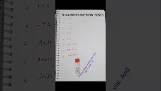THYROID FUNCTION TEST #biochemistrynotes