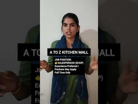 Salesperson career opportunity in Bhavnagar | Kitchen Mall Details #Bhavnagar #Sales #Retail