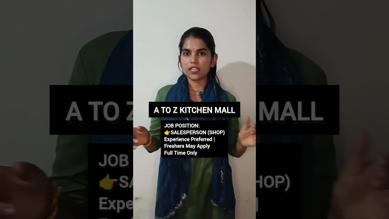 Salesperson career opportunity in Bhavnagar | Kitchen Mall Details #Bhavnagar #Sales #Retail
