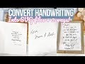 Convert handwriting into an svg file in cricut design space  2 ways to do it