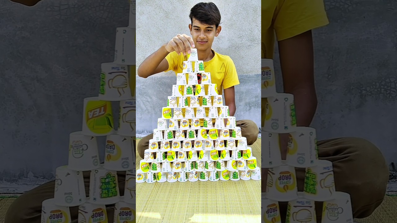 paper cup দিয়ে Eiffel Tower😱 