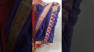 mast blue colour chi  nauvari saree#💗🧿🤩🥰 #fashion #saree #fashionstyle #vilalshort