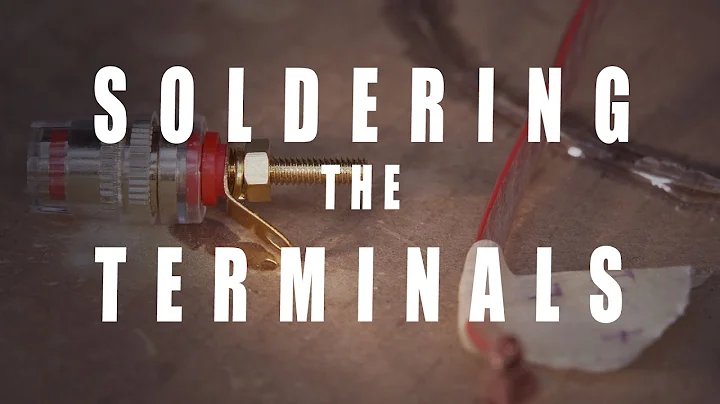 How to SOLDER speaker TERMINALS - The Trohet Speakers