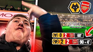 WE THREW IT AWAY IN THE 94TH MINUTE… 😭 | Wolves 2-2 Arsenal Vlog