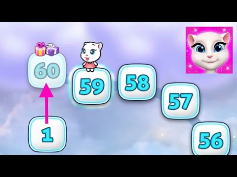 My Talking Angela Levels 1-60 | Walkthrough - Gameplay, Android Mobile