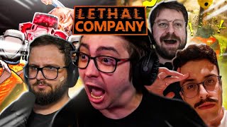 MELHORES MOMENTOS - ALANZOKA jogando Lethal Company com DINO, CAP e GALAXY! #3