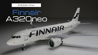 Zvezda 1/144 Finnair Airbus A320neo speed build. Zvezda 1/144 Finnair Airbus A320neo speed build.