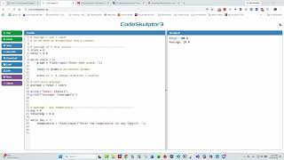 CS1030 M5.U9 Python: calculating averages