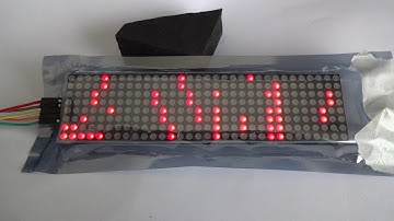 ドットマトリクスLEDスクロール失敗