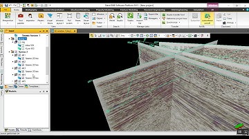 Importing seismic data into Petrel and visualize it, Petrel Tutorial 1