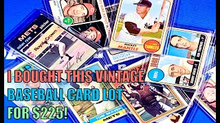 I bought a 60s and 70s Vintage Baseball Cards Lot for $230!