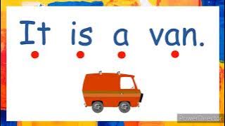 CVC Reading Lesson 1 | CVC words in Sentences | Sentences with Short Vowel Aa