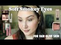 Wearable Smokey makeup look fair olive skin tone