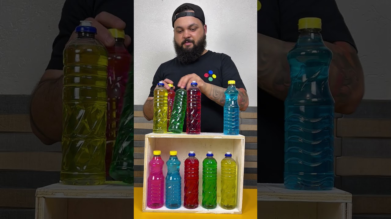 Acerte as Garrafas Coloridas  | Inscreva-se para Mais Vídeos 🤩