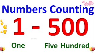Learn Counting from 1 to 500 for Kids , 1 से 500 तक की गिनती , Math  Numbers from 1 to 500 |#Number