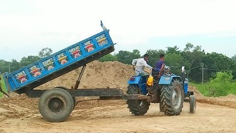 Digital Hydraulic Modern Facility Tractor River Soil Loading And Unloading Amazing Video & Riverview