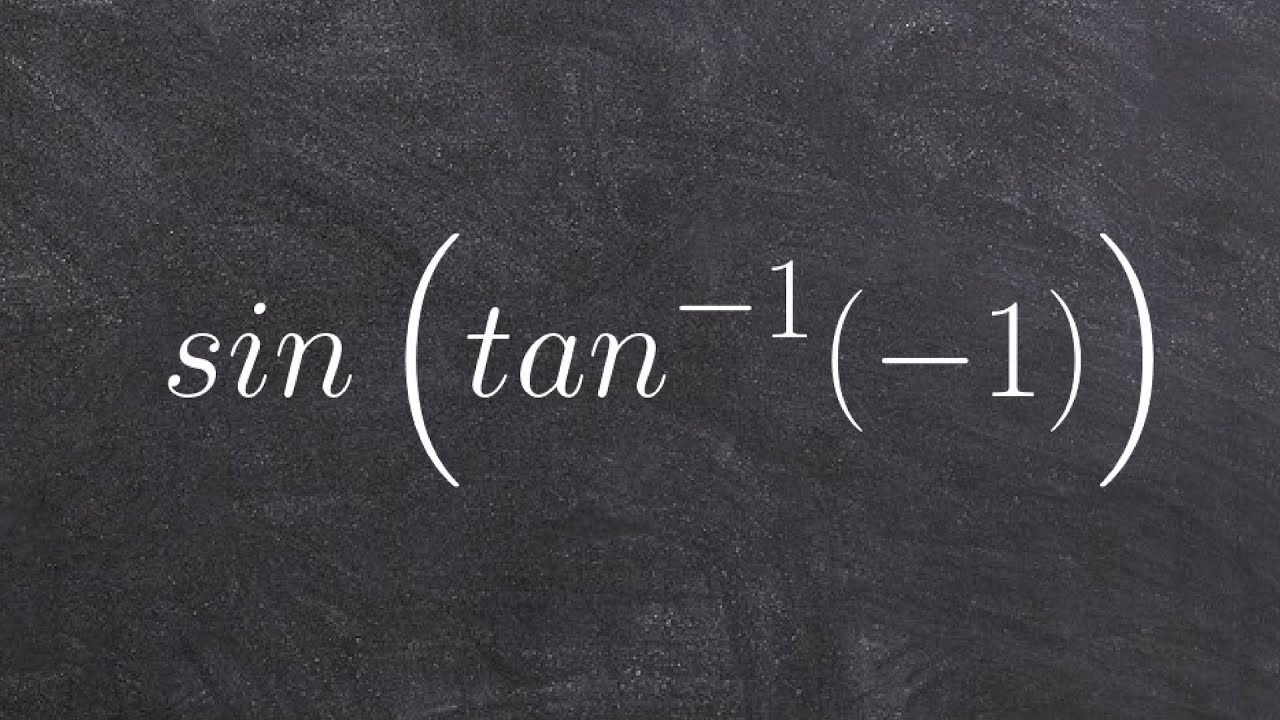 Math tutorial for evaluating the composition of the sine and tangent function