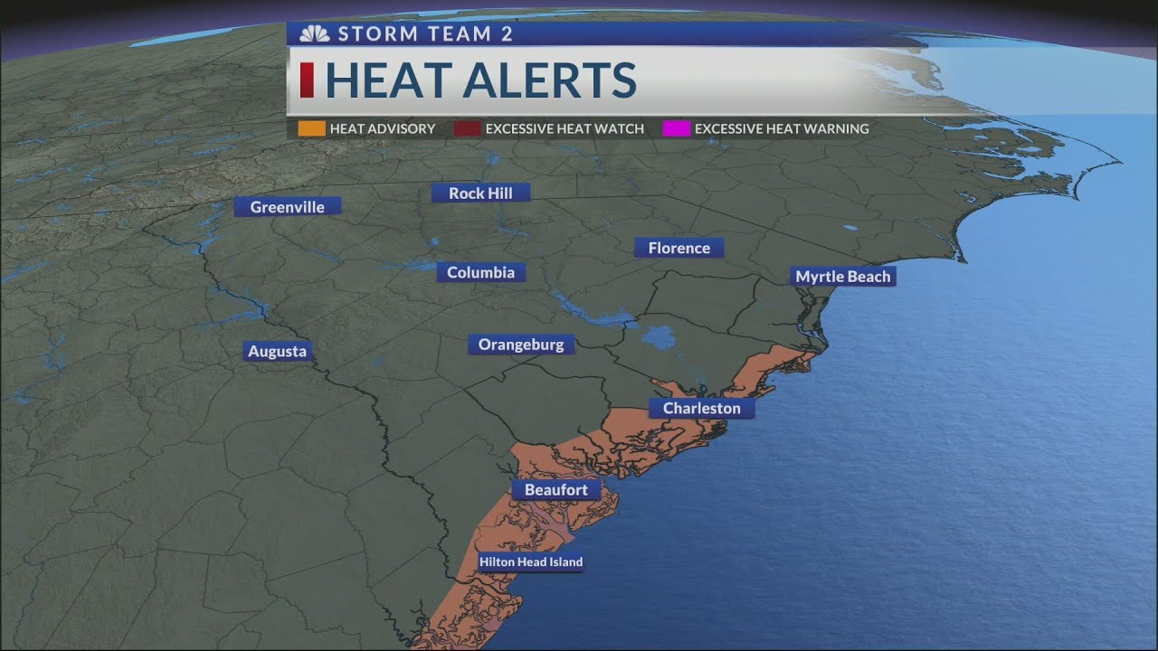 Heat advisory issued for Charleston and Coastal Colleton counties - YouTube