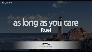 Ruel – As Long As You Care (Melody) (Karaoke Version)