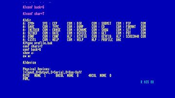 Mini Tour: Digital Research CP/M-80 (z80) Commodore C128 Edition