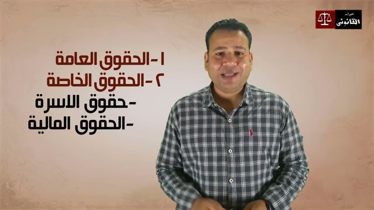 شرح القانون /  شرح المدخل للعلوم القانونية المحاضرة الثالثة  ( نظرية الحق الجزء 1 )