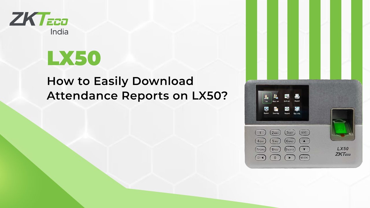How to Easily Download Attendance Reports on LX50? - YouTube