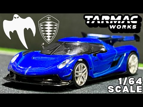 CHASE CAR Koenigsegg Regera - Bleu Clair Métallisé - Tarmac Works - 1 - Foto 7