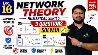 Advanced level Norton’s & Thevenin’s Theorem Numerical Problems | Gate level Numerical | #gate2027