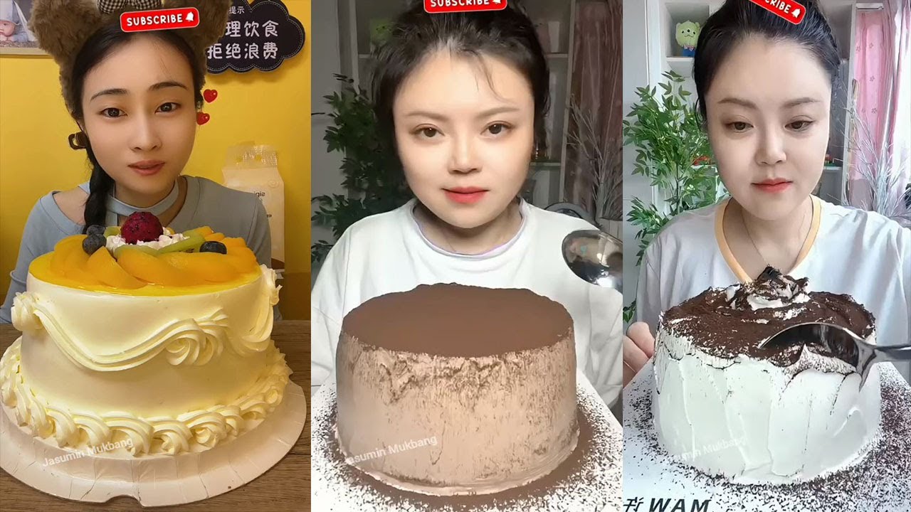 ASMR MOUSE CAKE || LAVA CAKE, MOCHI, CREPE ROLL CAKE