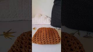 i made a camel crochet market bag