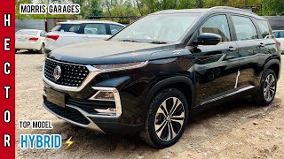 2021 Mg Hector  Sharp Top Model  Petrol Hybrid Manual  Detailed Walkaround Review U0026 Onroad Price