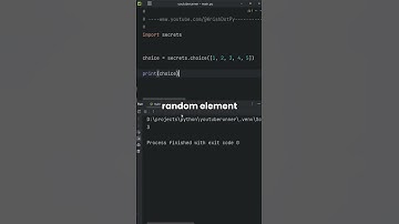 Use Secrets Module Instead OF Random  #coding #python #programming