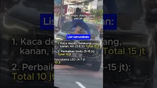 Fortuner Diamuk Massa di Tanah Abang, Segini Harga Perbaikannya!