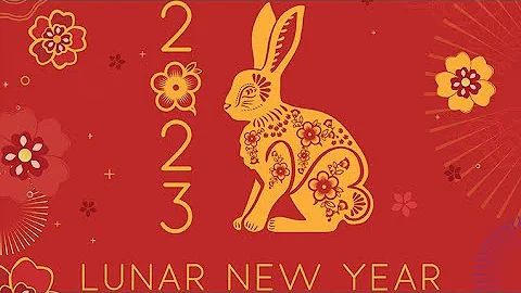Happy 2023 Chinese New Year " Year of the Black Water Yin Rabbit "