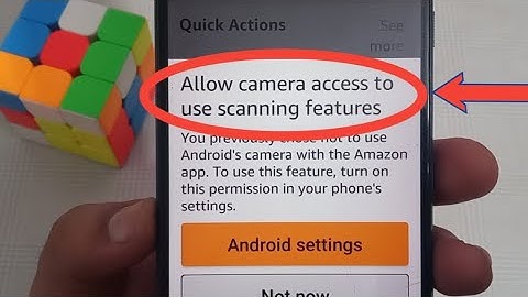 allow camera access in Amazon pay | Amazon pay scanner problem ?
