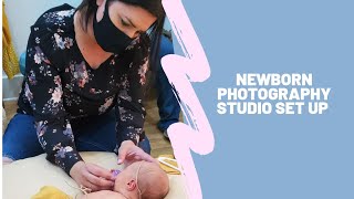 Newborn Photography Studio tour, props, clothes, light and more
