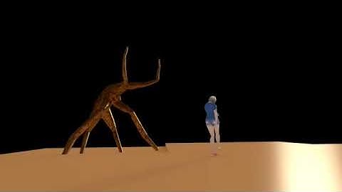 The Girl and The Monster - Blender BVH ZBrush MakeHuman Animiation Short