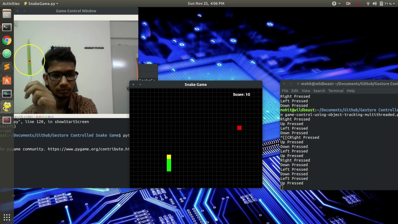 Snake Game with OpenCV Python