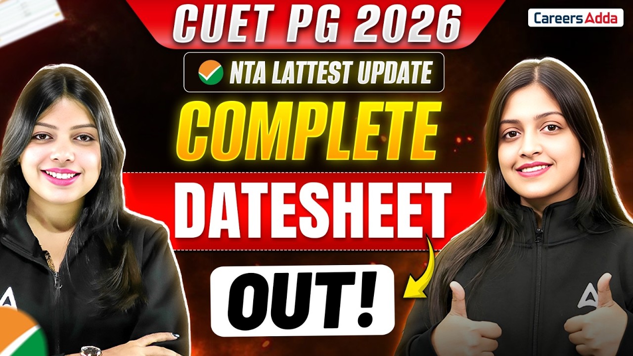 CUET PG Exam Date 2026 | CUET PG Date Sheet 2026 OUT Update | Official ...