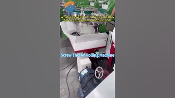 Screw Thread Rolling Machine #machine #youtube #factory #automatic