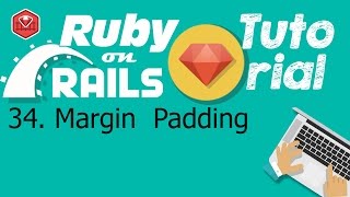 34. Ruby on rails tutorial (front-end css): Margin  Padding