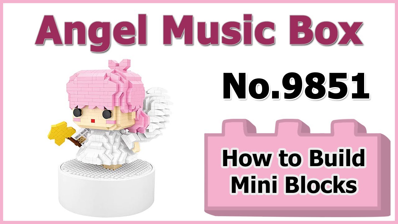 How to Build Mini Blocks Angel Music Box 9851 Review Instructions